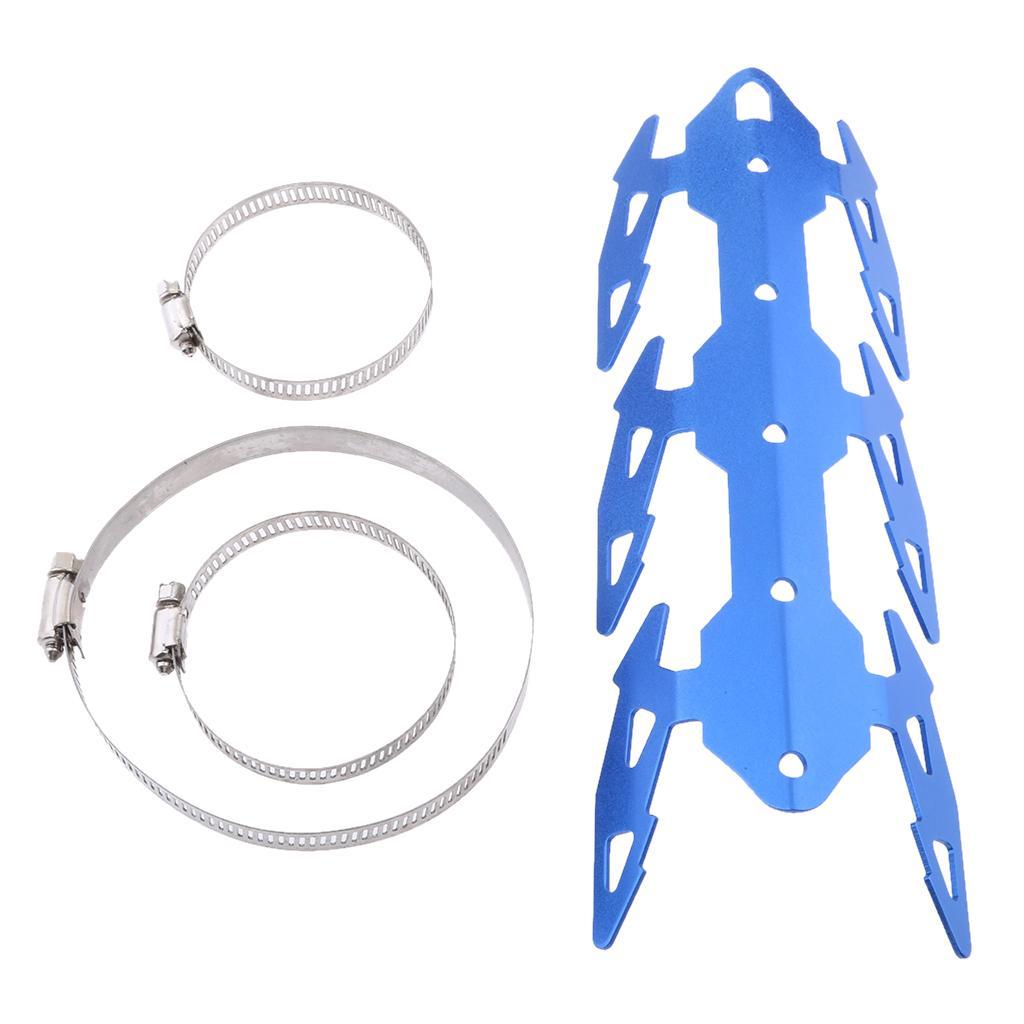 24cm Motorcycle Exhaust Muffler Pipe Leg Protector Heat Shield Cover