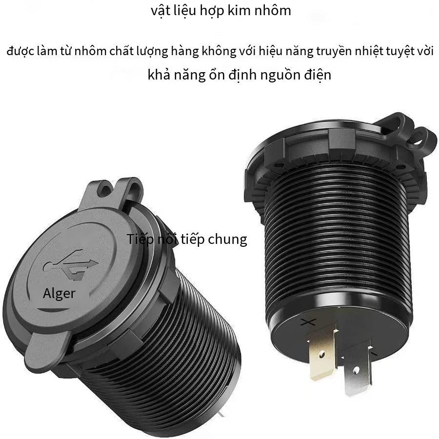 Phong cách mới nhất Qualcomm sạc nhanh QC3.0 sạc điện thoại di động giao diện PD3.0 xe RV du thuyền 12-24V với công tắc và dòng