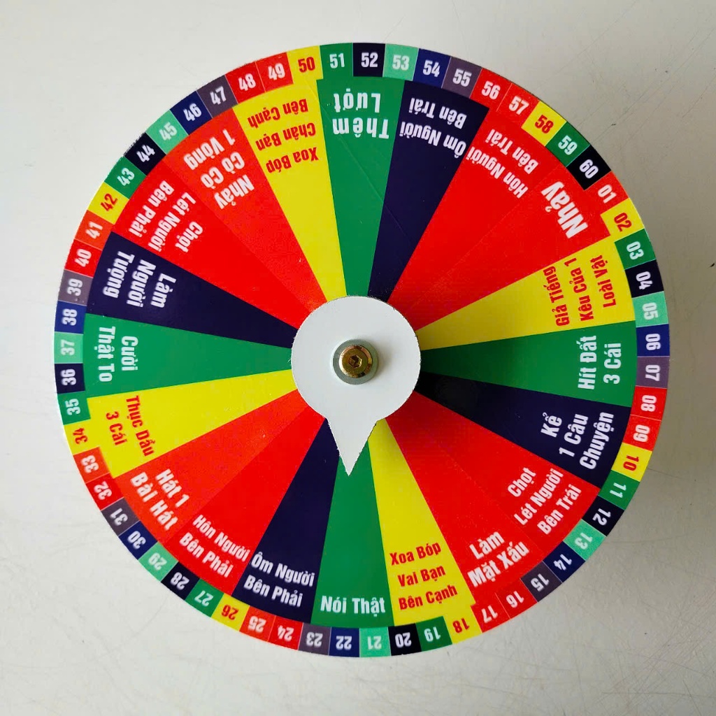 Vòng quay Lucky ( Ăn nhậu Viền Số - 20 ô - Đường kính 25cm x cao 6cm)