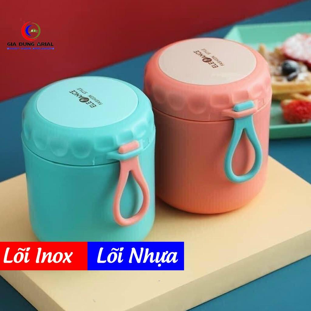 Cốc Đựng Canh Giữ Nhiệt Dung Tích 380ml Nhân Viên Văn Phòng, Hũ Đựng Súp Cháo Lõi Inox 304 Chống Tràn Hiệu Qủa