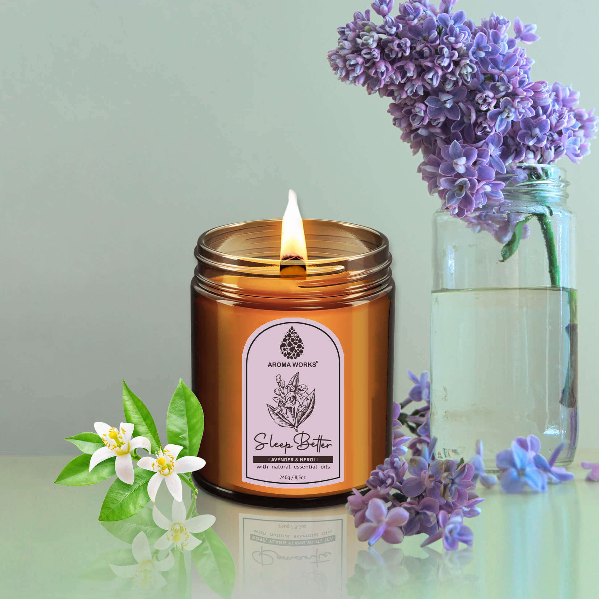 Nến Thơm Thiên Nhiên Aroma Works Aromatherapy Scented Candle - Sleep Better