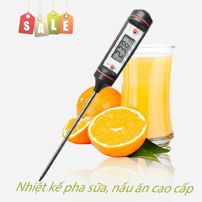 Nhiệt kế điện tử , nhiệt kế nấu ăn, Nhiệt kế pha sữa nấu ăn cao cấp, nhiệt độ hiển thị trên màn hình LCD TP 101