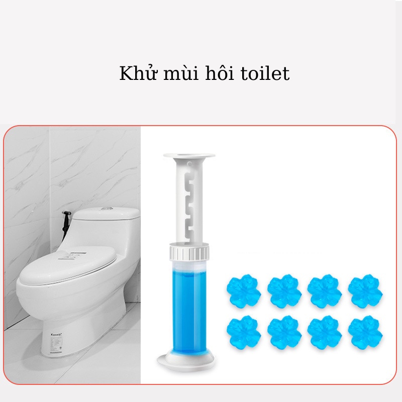 Gel Thơm Khử Mùi Bồn Cầu Diệt Khuẩn Toilet Hình Bông Hoa