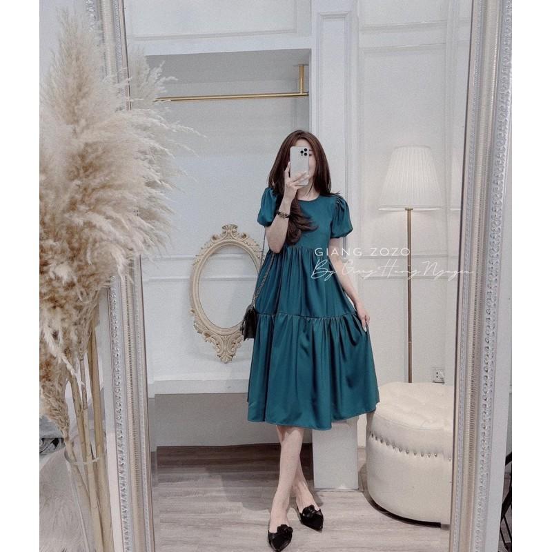 BÁN SỈ váy thô chân hoa tím than v3024