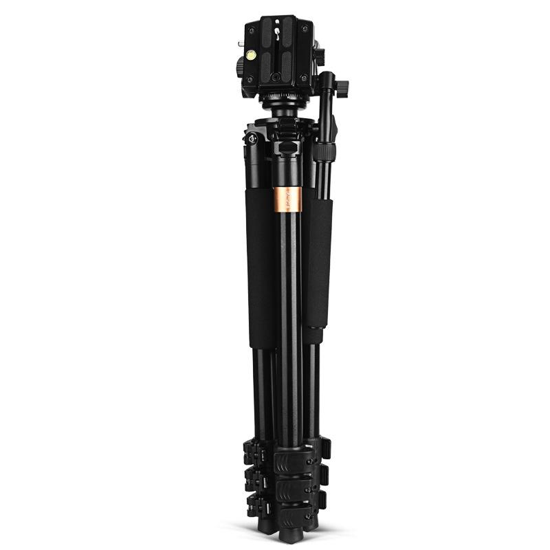 Thời đại giao hàng nhanh và tải nhẹ Hợp kim nhôm Q640 ổn định chân máy chụp ảnh hạng nặng giảm chấn đầu ba chiều chân máy chụp ảnh