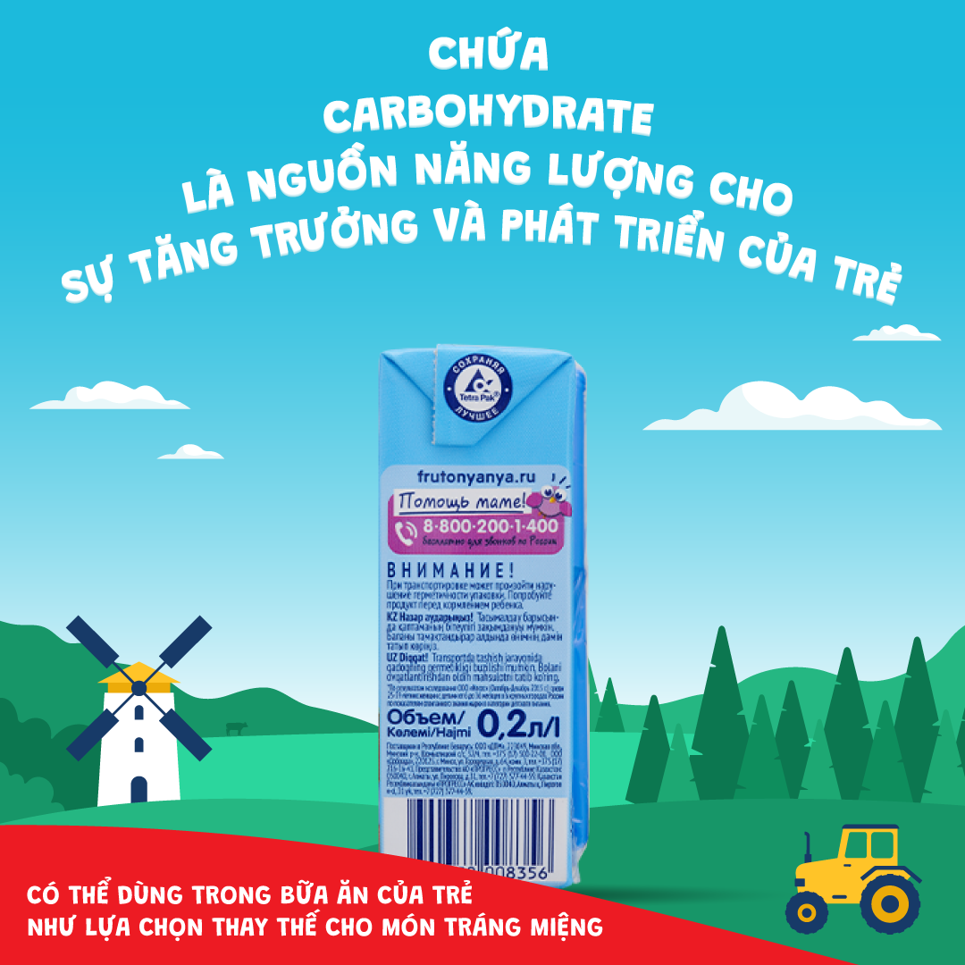 Sữa lắc vị dâu rừng và dâu tây Fruto Nyanya 200ml