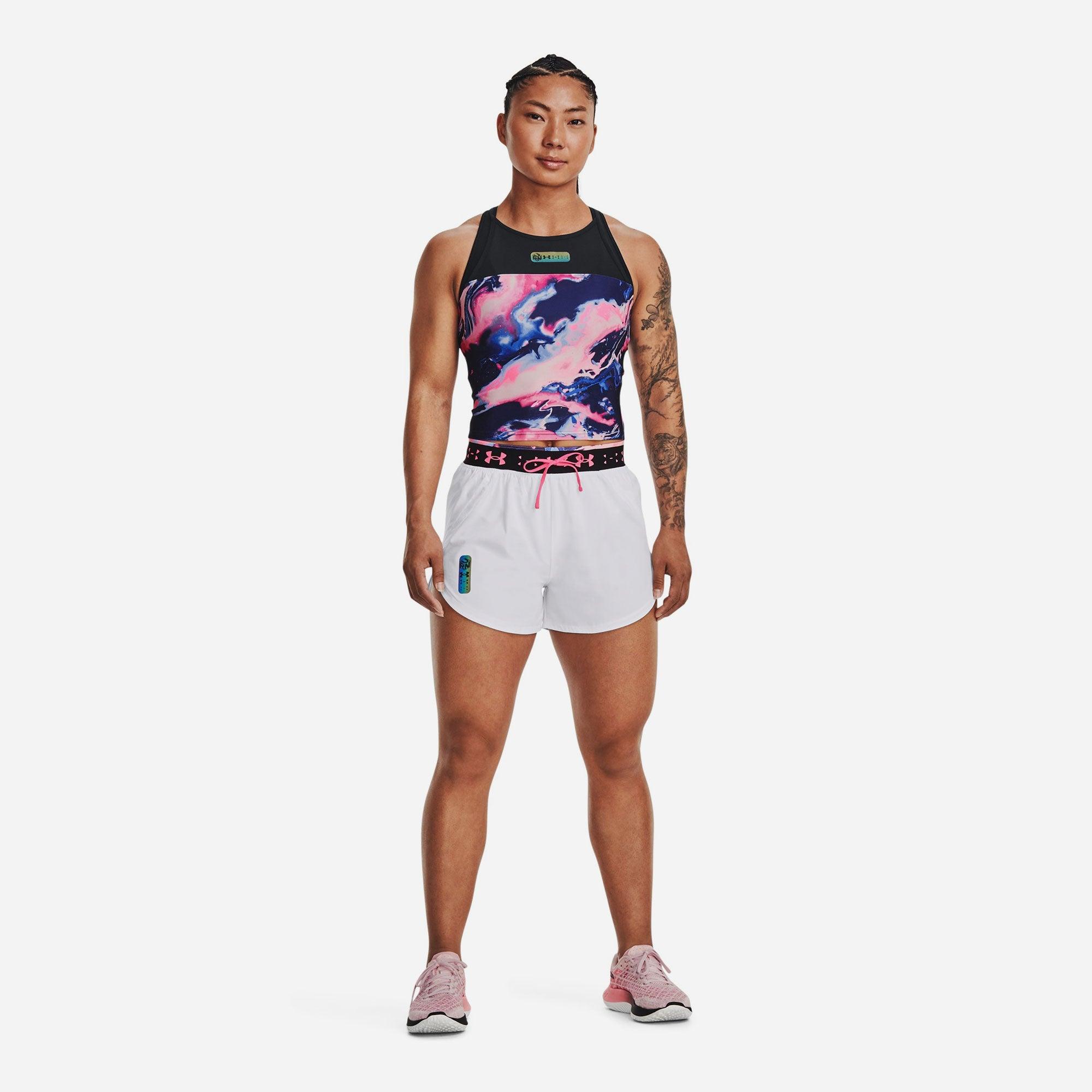 Áo ba lỗ thể thao nữ Under Armour Run Anywhere Crop Tank - 1374863-001