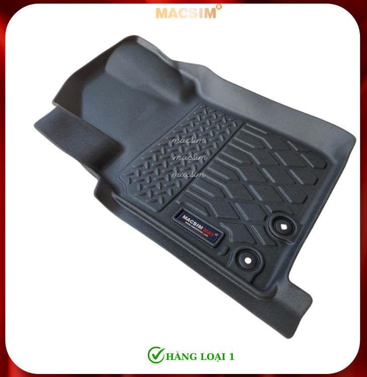Thảm lót sàn xe ô tô Nissan Navara NP-300/EL 2015+(sd) Nhãn hiệu Macsim chất liệu nhựa TPE cao cấp màu đen