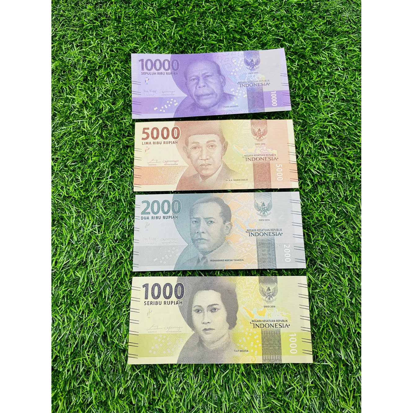 Combo tiền Indonesia 1000 2000 5000 10000 Rupiah (4 tờ), hình vũ công múa tuyệt đẹp, tặng bao lì xì