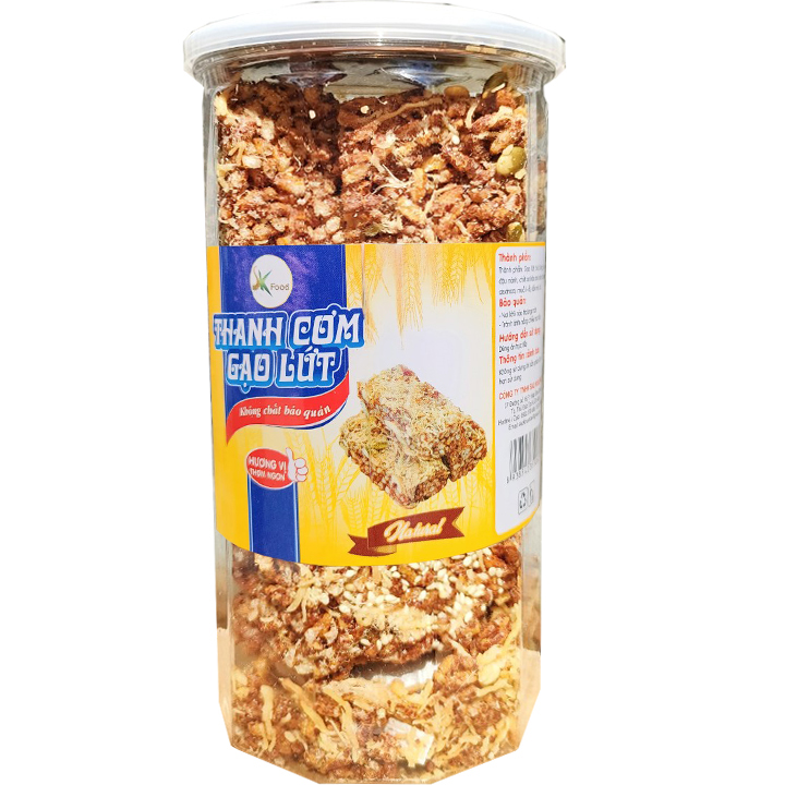 Thanh gạo lứt chà bông mỗi hũ 250g hiệu SK FOOD
