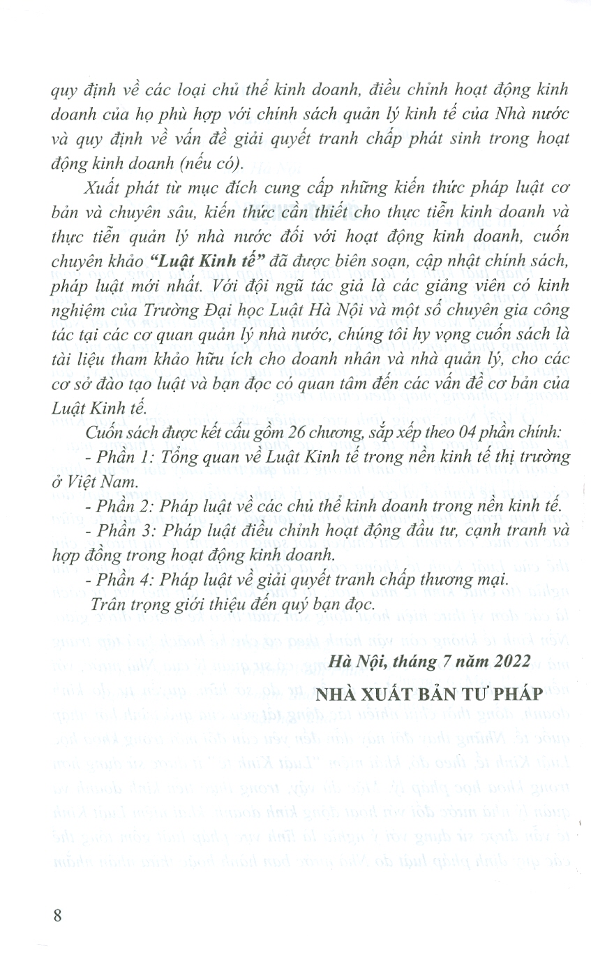 Luật Kinh Tế - Sách chuyên khảo