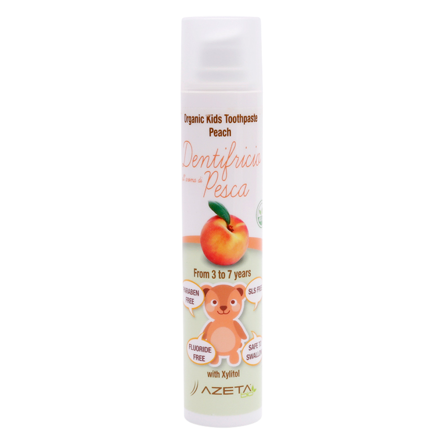 Gel Đánh Răng Vị Đào Organic Toothpaste Peaches Azeta Bio GDR007 (50ml)