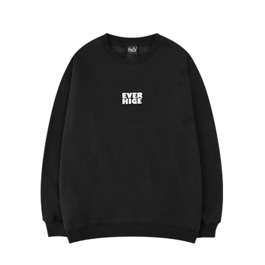 Áo dài tay HUGE NỈ BÔNG Unisex MonsterX Basic Sweater Ulzzang cặp đôi nam nữ form rộng oversize Hàn Quốc