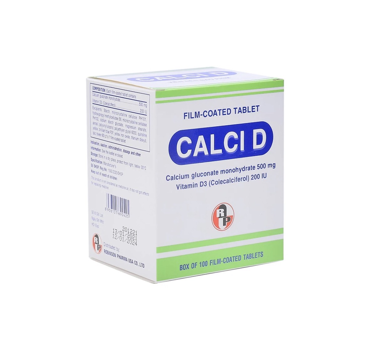 COMBO 2 TẶNG 1 TPCN Viên uống giúp bổ sung canxi và vitamin D3 cho người lớn tuổi,phụ nữ sau mãn kinh và trẻ em đang phát triển chiều cao...-CALCI D-hộp 100 viên