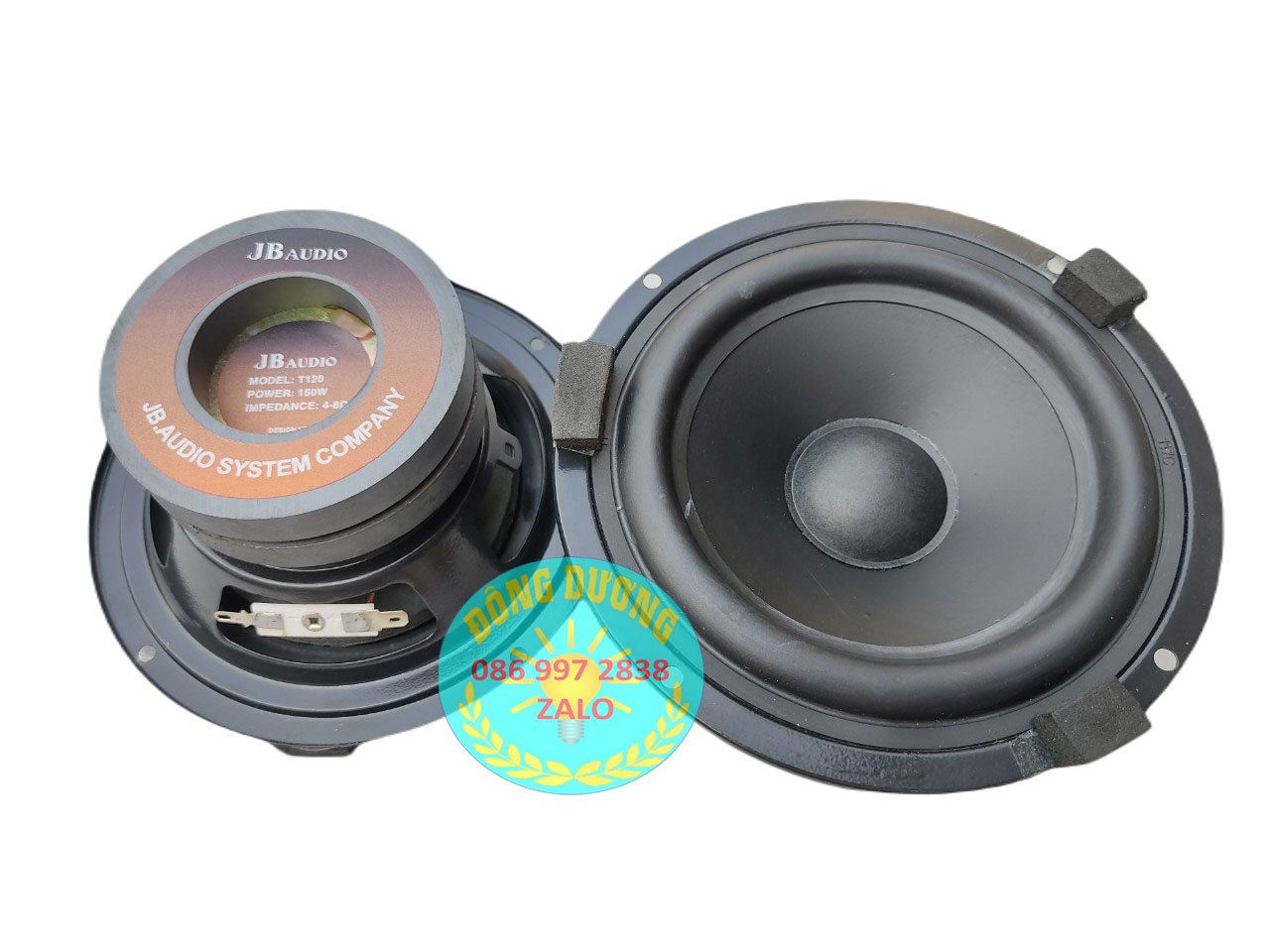 LOA BASS 12 JB AUDIO TỪ KÉP 80-80 GÂN CAO SU - COIL 20MM - KHUNG SẮT