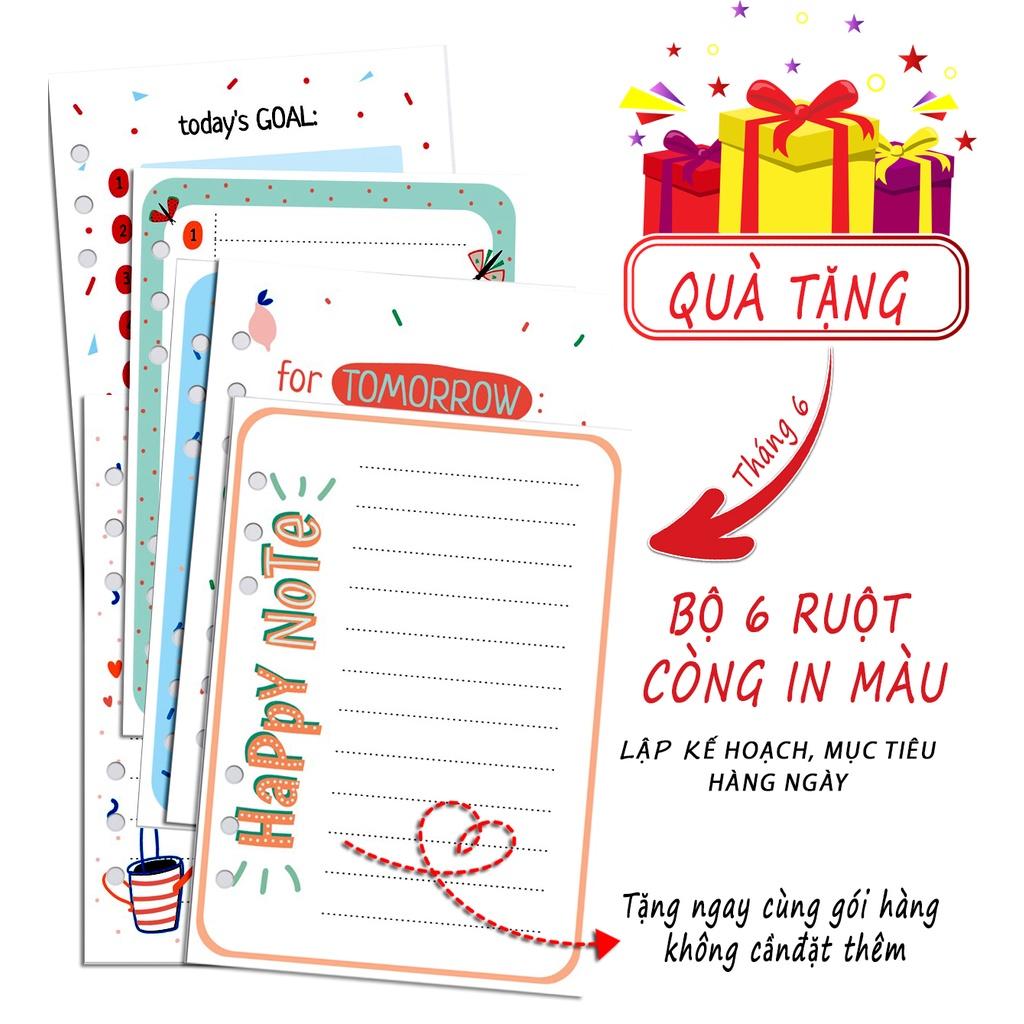 Ruột giấy Klong refill sổ còng Caro, chấm bi 26 lỗ B5 - 100 tờ định lượng 120gsm, planner, bullet journal; MS: 546/547