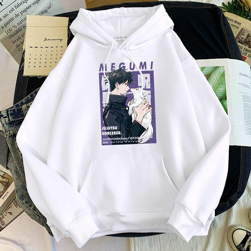 SALE 50% Áo Hoodie cổ tròn in hình Anime Jujutsu Kaisen Fushiguro Megumi thiết kế đáng yêu phong cách Harajuku