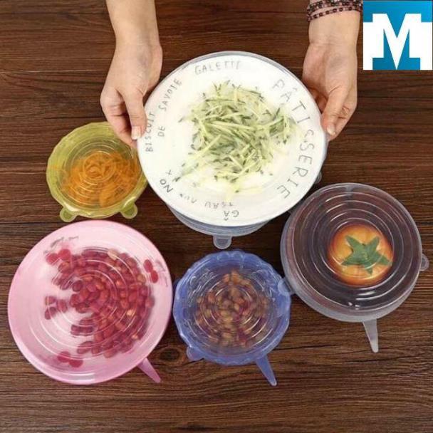 SET 6 NẮP ÚP BÁT SILICON SIÊU DAI