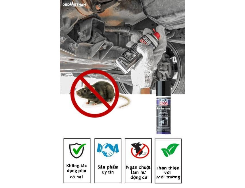 Chai Xịt Xua Đuổi Chuột Liqui Moly Marten Spray 200ml 1515