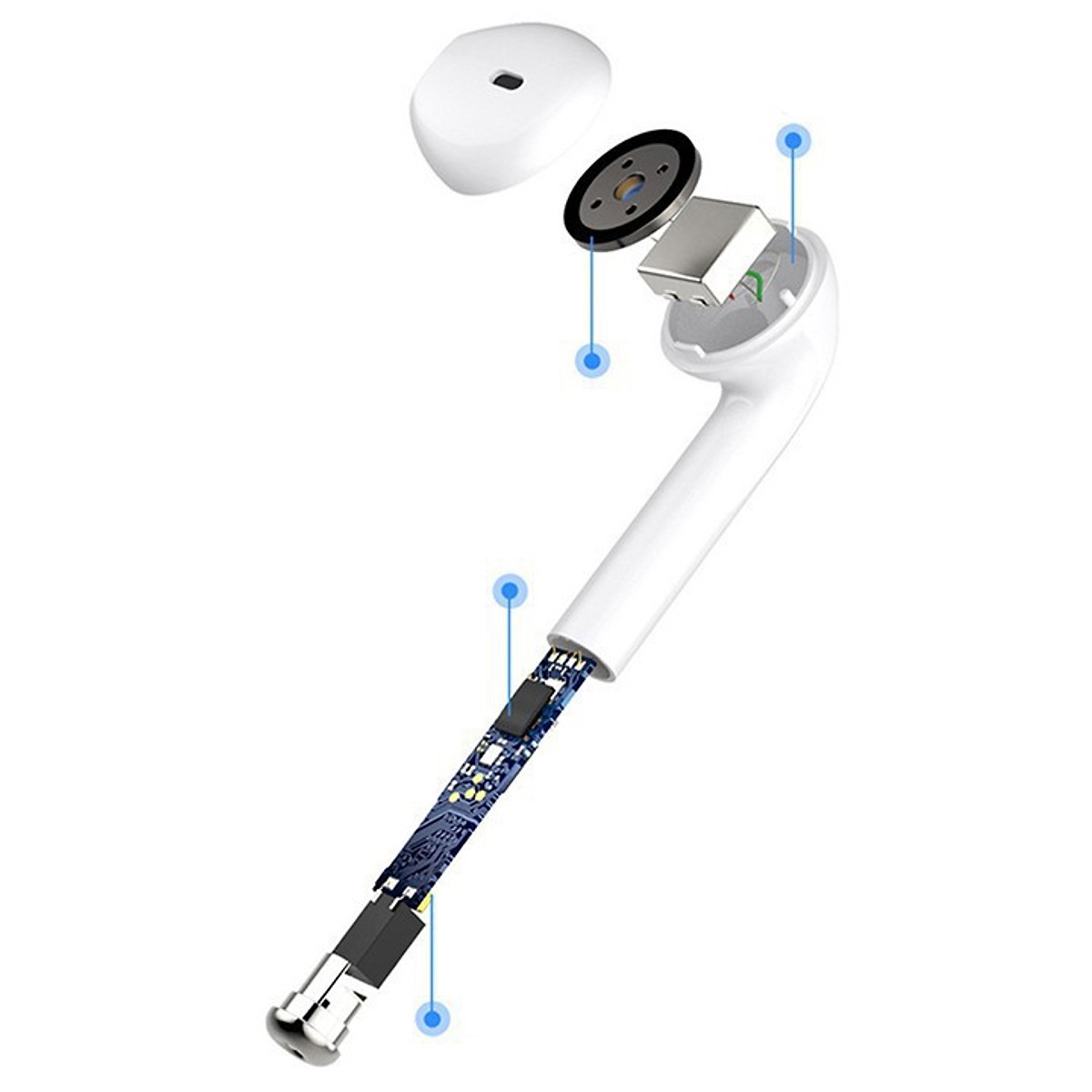 Tai nghe Bluetooth i9S 5.0 tai nghe không dây đôi kiểu dáng Thời Trang - Tặng hộp đựng tai nghe silicon