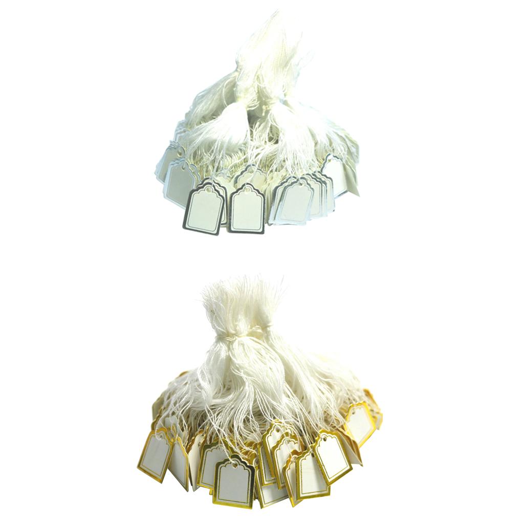 1000 Miếng Dây Treo Nhãn Cột Trên Trang Sức Hiển Thị Giá Quần Áo Thẻ