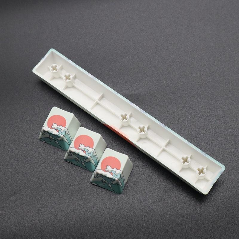 Set 2 Nút Bàn Phím Cơ DIY Bằng Nhựa PBT In Họa Tiết Không Gian San Hô