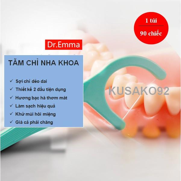 Tăm chỉ nha khoa DR.EMMA 90 CHIẾC/ Dental floss/ Dental floss pick