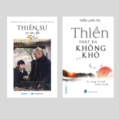 Combo 02 Quyển Thiền Sư và em bé 5 tuổi & Thiền thật ra không khó