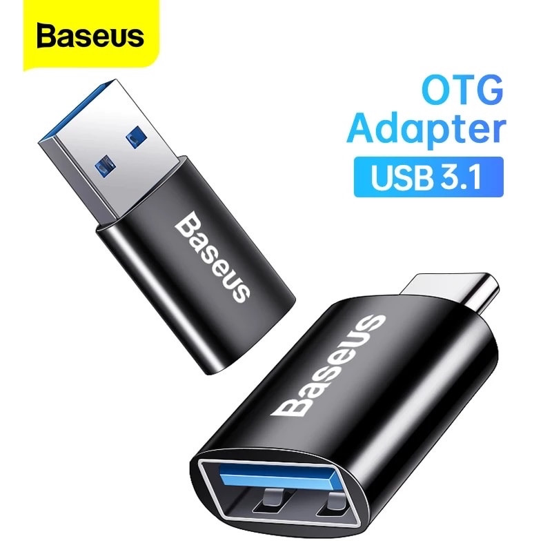 Đầu chuyển OTG Type C to USB 3.1 tốc độ cao Baseus Ingenuity Series Mini OTG Gen2 - hàng chính hãng