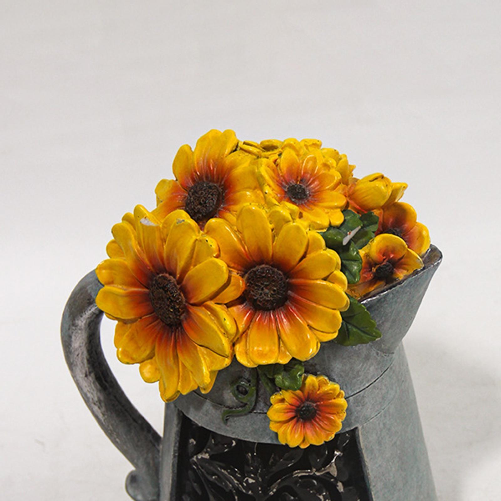 Solar Watering Can Lights Garden Statue Lights Resin Crafts for Lawn Decor