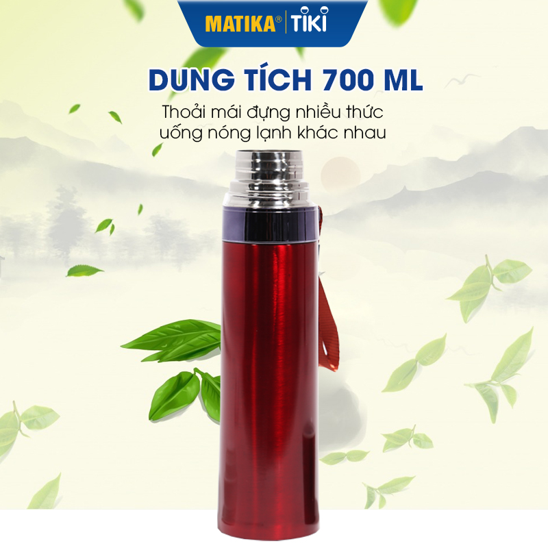 Bình Giữ Nhiệt Inox MATIKA MTK-HC5700 Dung Tích 700ml - Hàng Chính Hãng