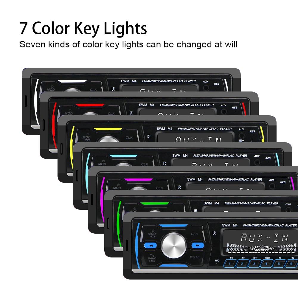 Máy nghe nhạc MP3 1 Din hỗ trợ FM/AM/RDS/DAB +/MP3 Bluetooth cho xe hơi
