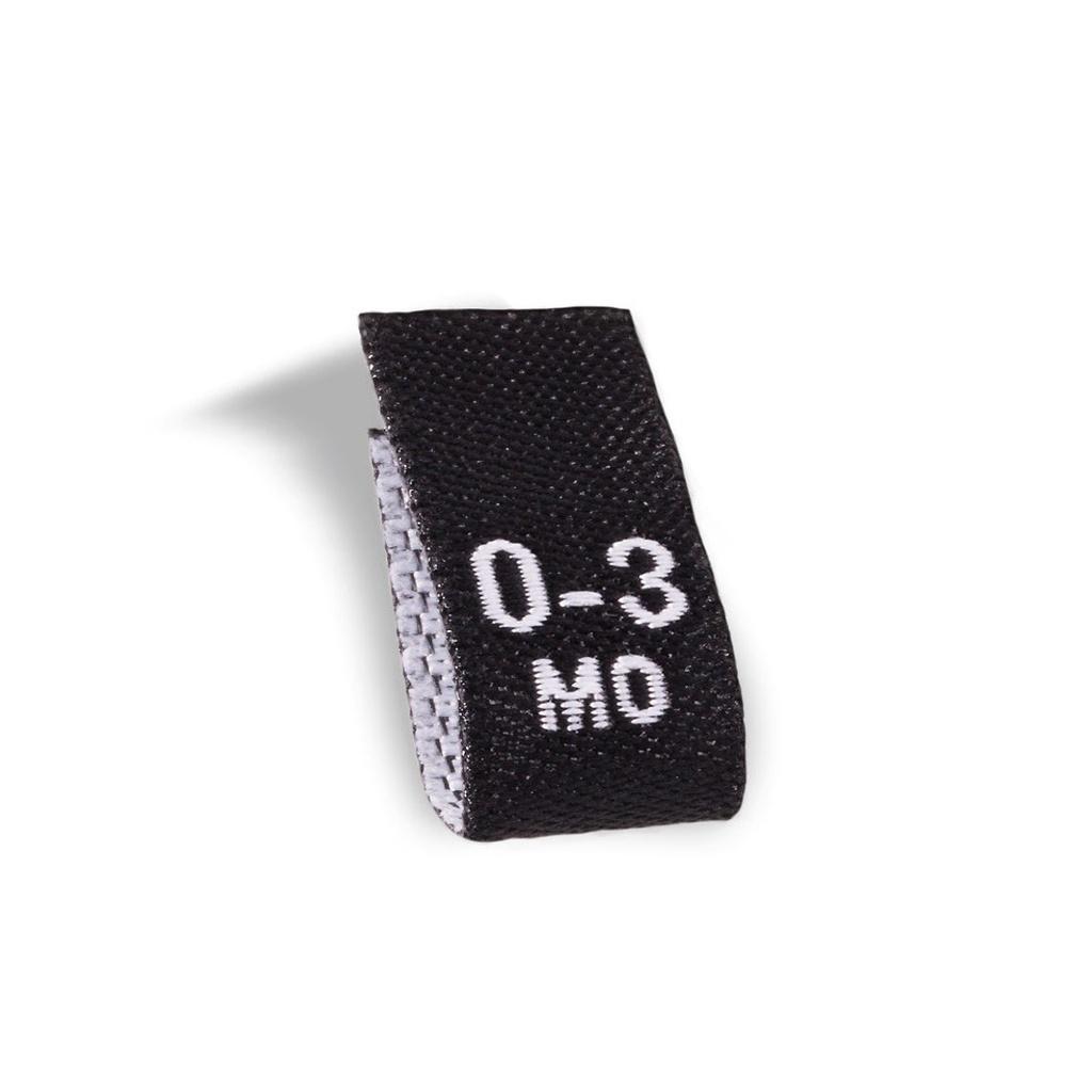 Baby Size label_Tem_nhãn dệt_nhãn mác quần áo_50pcs