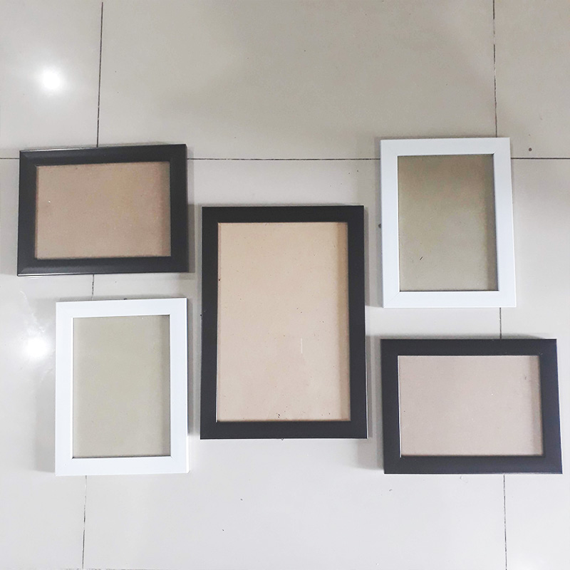 Combo 7 khung ảnh tiện ích màu đen  – WK118