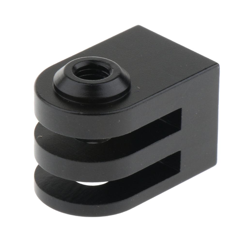 1/4inch Screw Monopod Tripod Mount Adapter For GoPro Hero 5 4 3 3+ 2 1 Sports Cameras Black