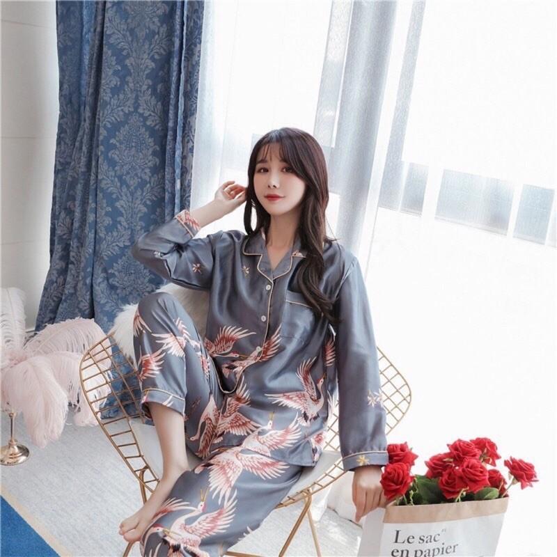  Bộ pijama, bộ ngủ mặc nhà lụa satin cao cấp mềm mịn, không xù