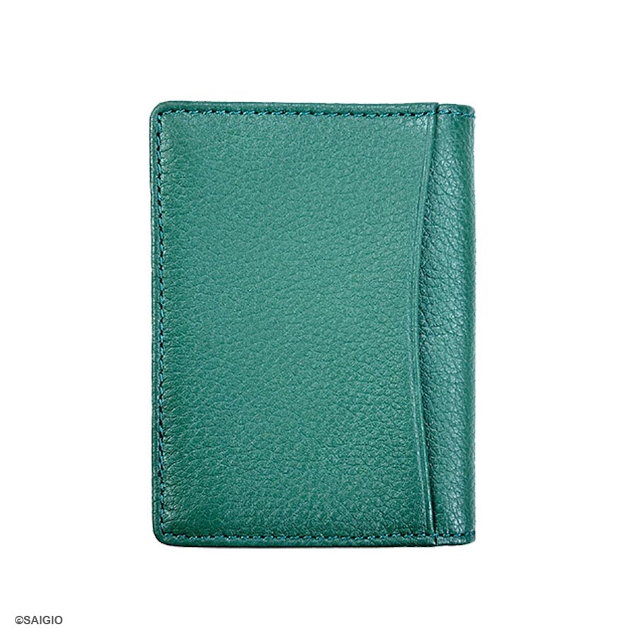 Bóp Đựng Thẻ ATM Nhỏ Gọn SUPPLE, Da Bò SMALL PEBBLE Mềm Mại Màu Xanh Lá - Bền Bỉ, Chống Xước - Chống Nhăn Tốt, Thiết Kế Hiện Đại, Ngăn Súp Lê Rộng, Đựng Nhiều Thẻ Ngân Hàng, Card Danh Thiếp, Căn Cước Công Dân, Dáng Đứng - Gập 2 – Hàng Chính Hãng SAIGIO
