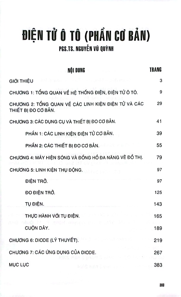 Điện Tử Ô Tô (Phần Cơ Bản) - STK