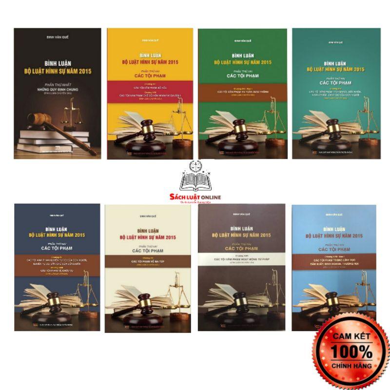 Sách - Combo 8 cuốn Bình luận Bộ luật Hình sự