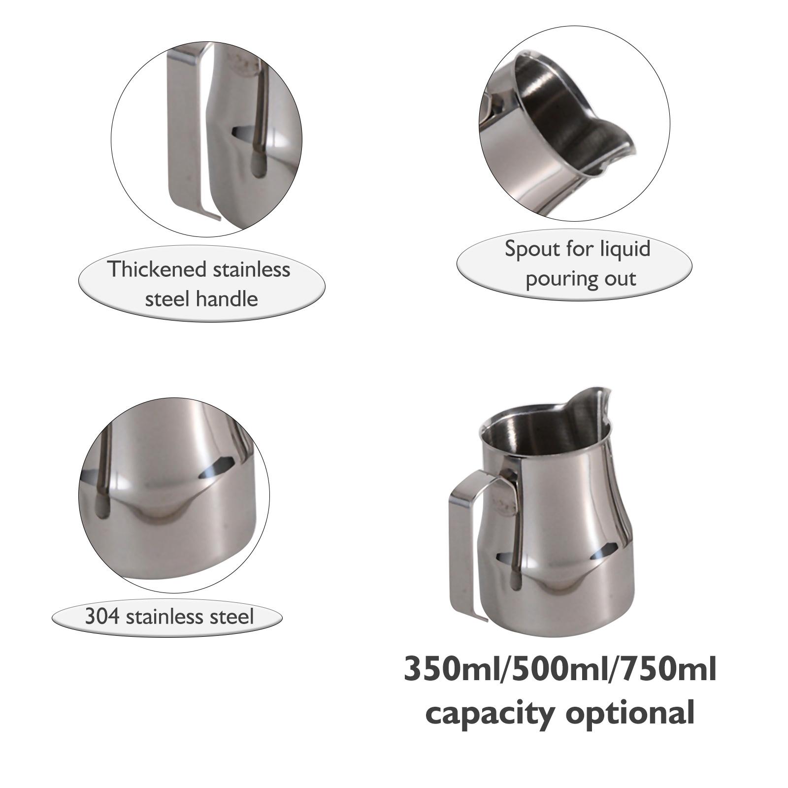 Bình pha cà phê sữa bằng thép không gỉ 304 tạo bọt 750ml