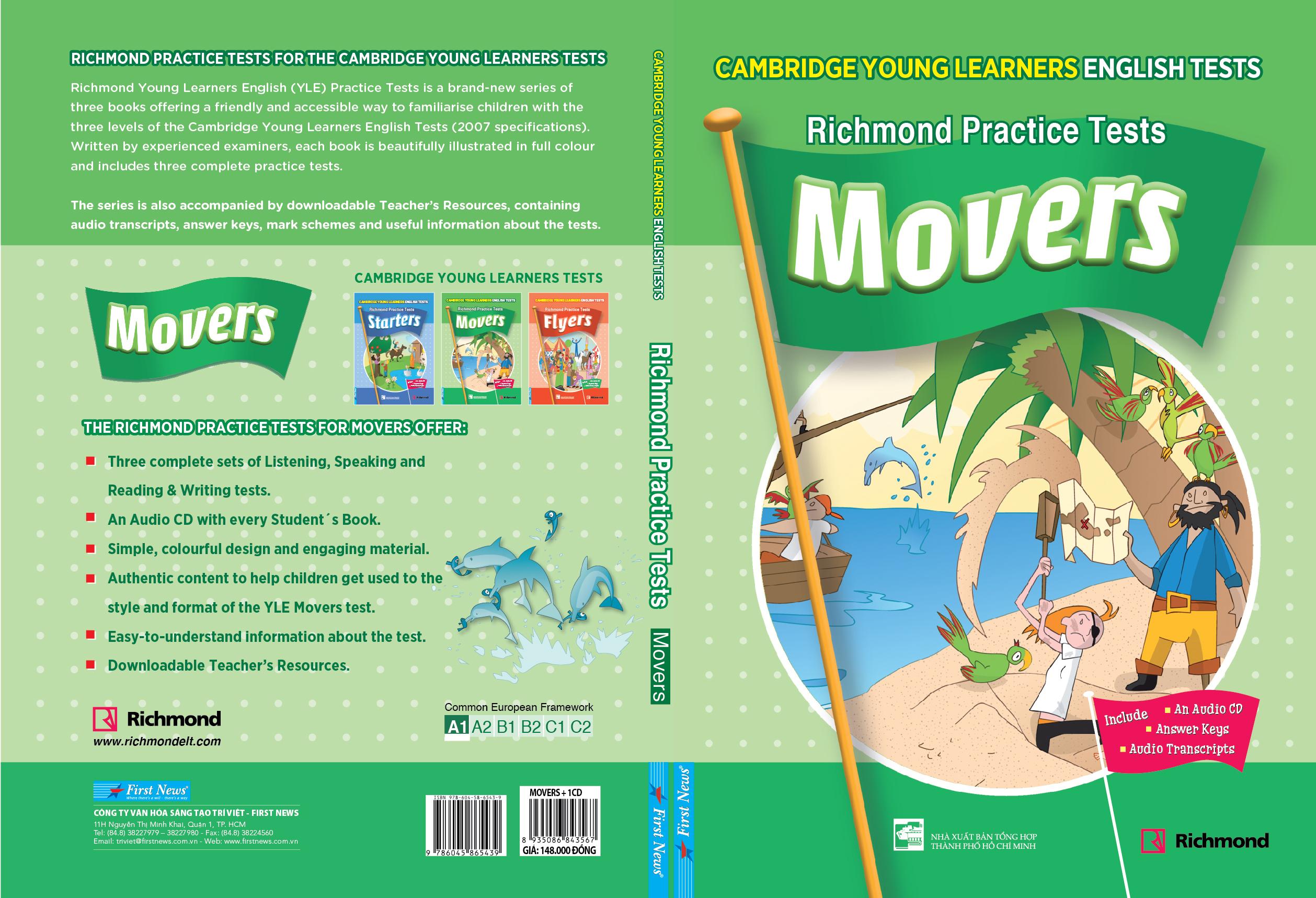 Starters Movers Flyers Combo 3 quyển - Luyện thi chứng chi Cambridge Tiểu Học + Kèm Đĩa CD