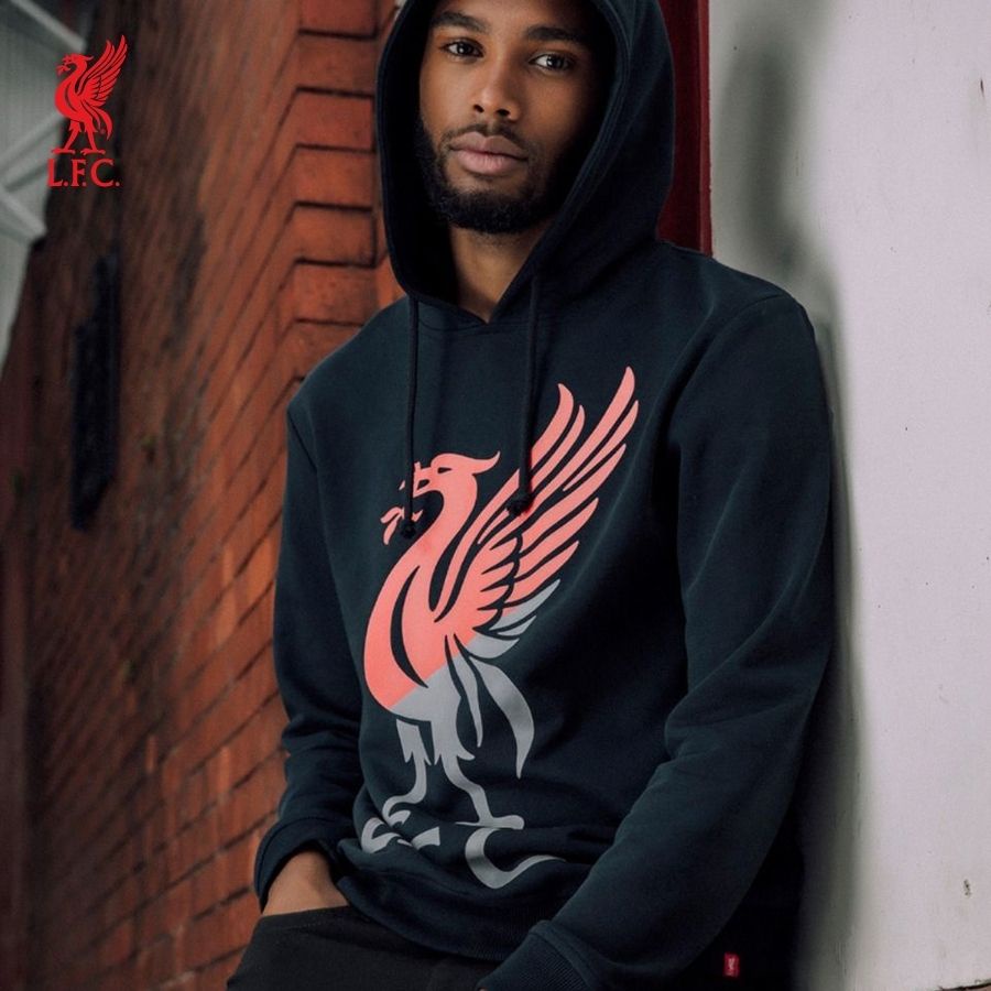 Áo hoodie tay dài có nón thể thao nam LFC Liverbird - A15018