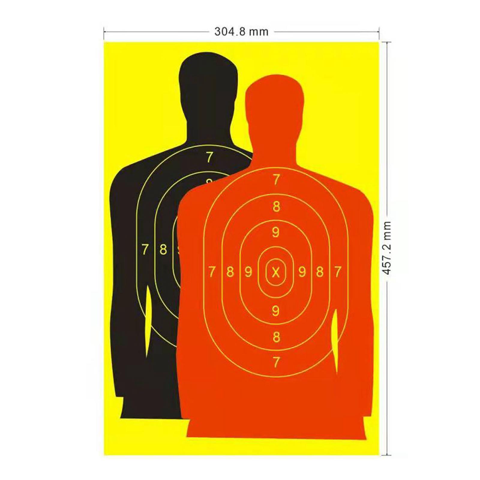 Silhouette Splatter Paper Targets Self Adhesive Visual Feedback for Gun Shooting