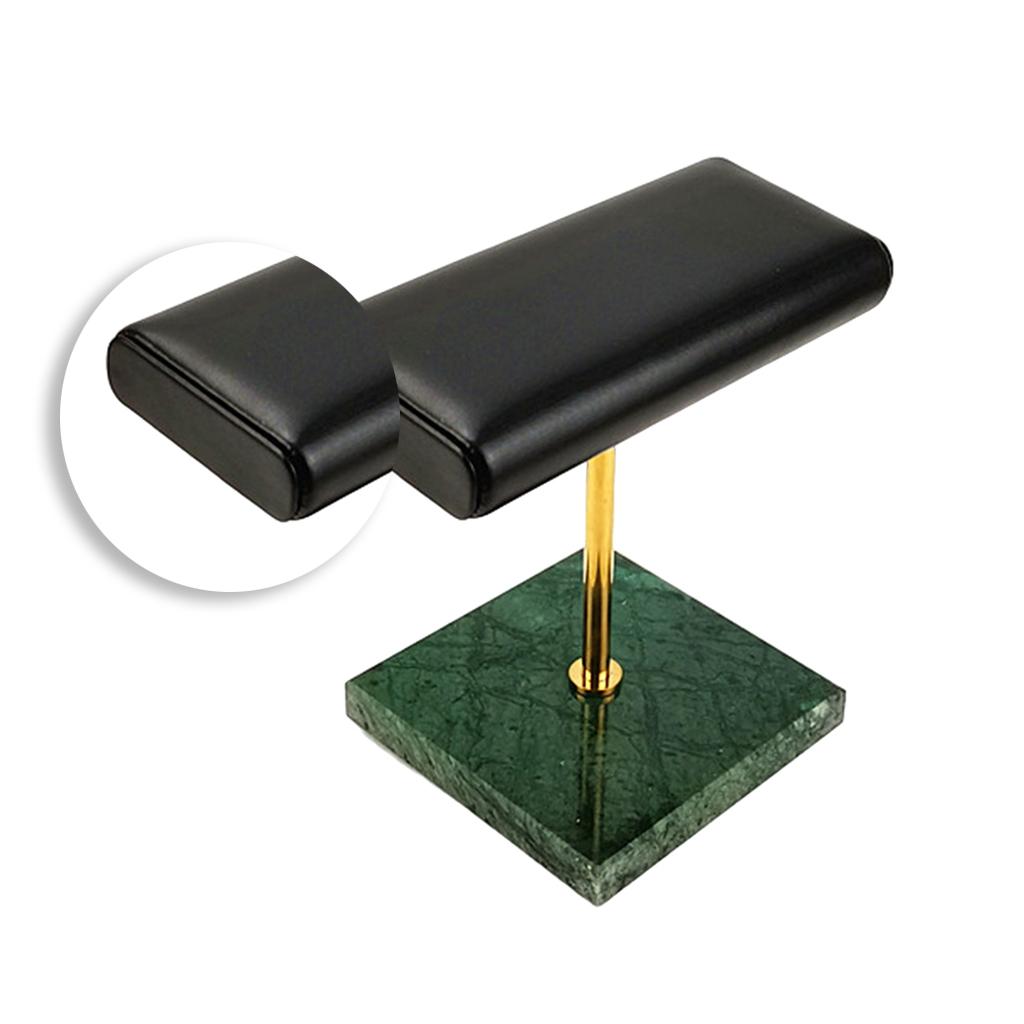 Premium Stable Marble & PU Leather Watch Holder Display Stand for Showcase Exposition