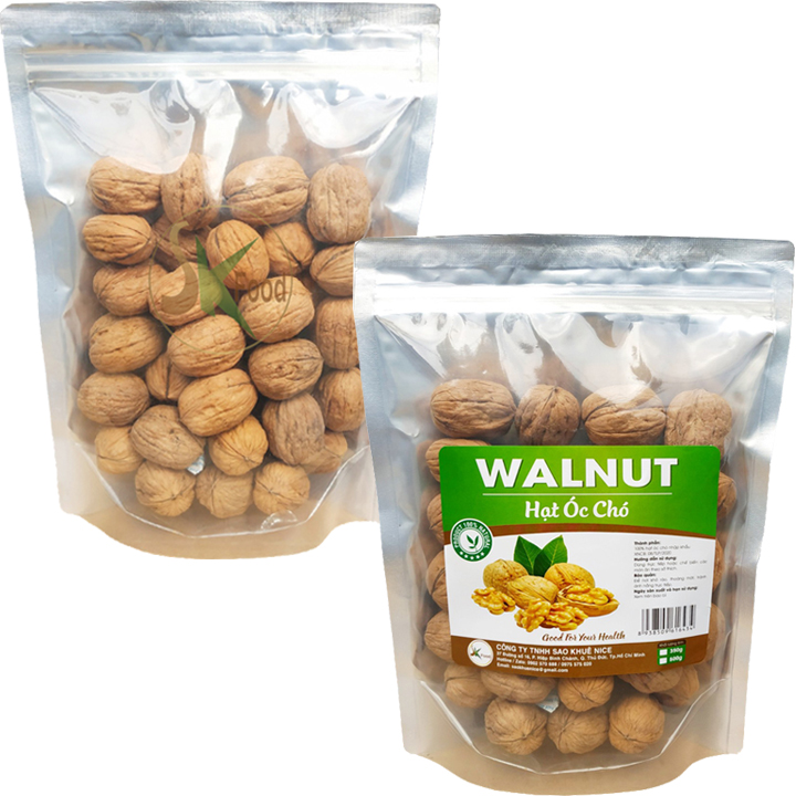 1Kg Quả Óc Chó Hàng Nhập Khẩu Cao Cấp Bổ Dưỡng - 2 Túi Zip