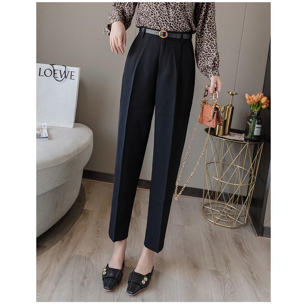 Quần tây baggy bigsize màu đen Chất liệu: tuyết mưa