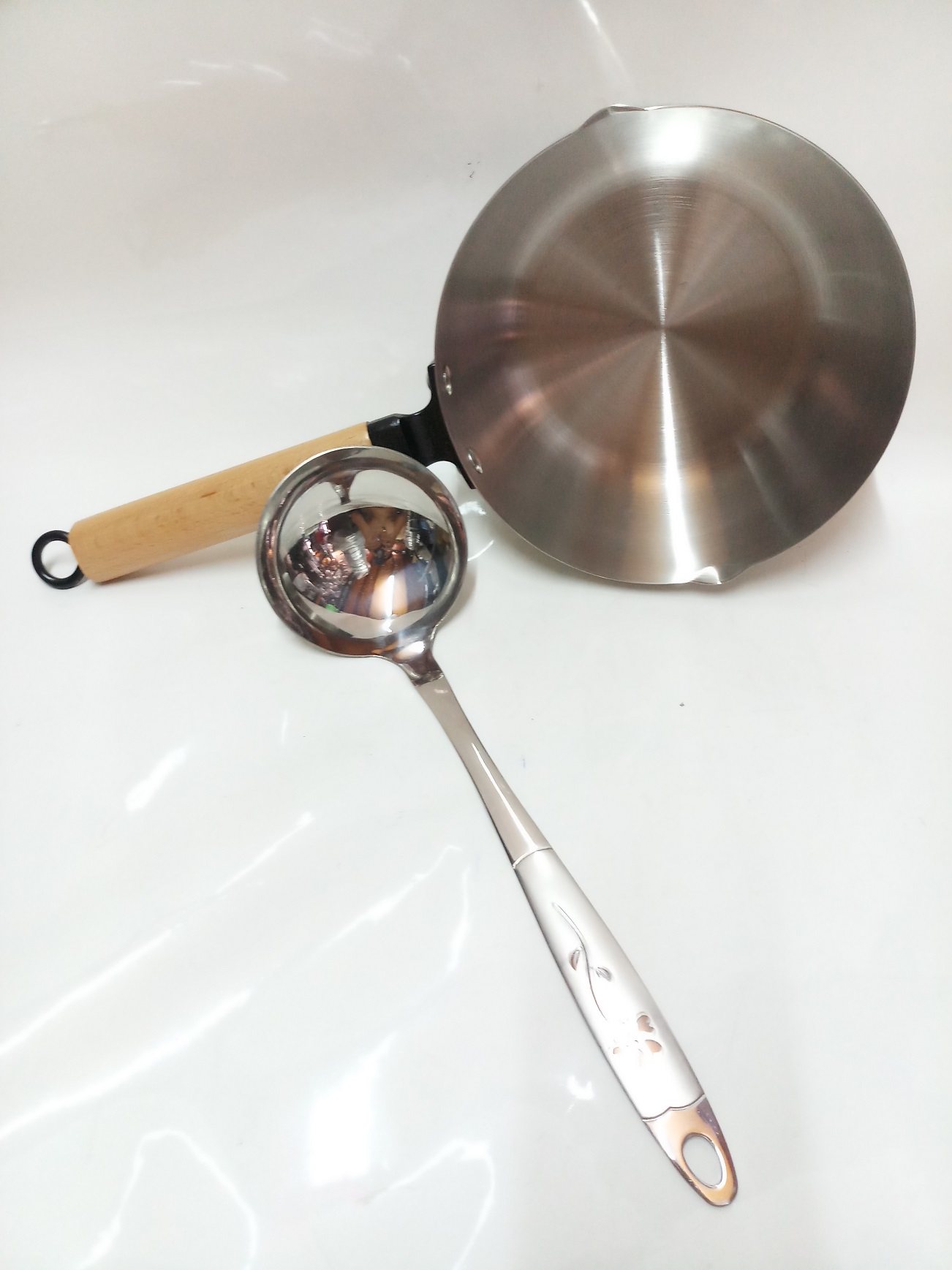 COMBO 1 CA INOX CÁN GỖ CAO CẤP+1 VÁ INOX.