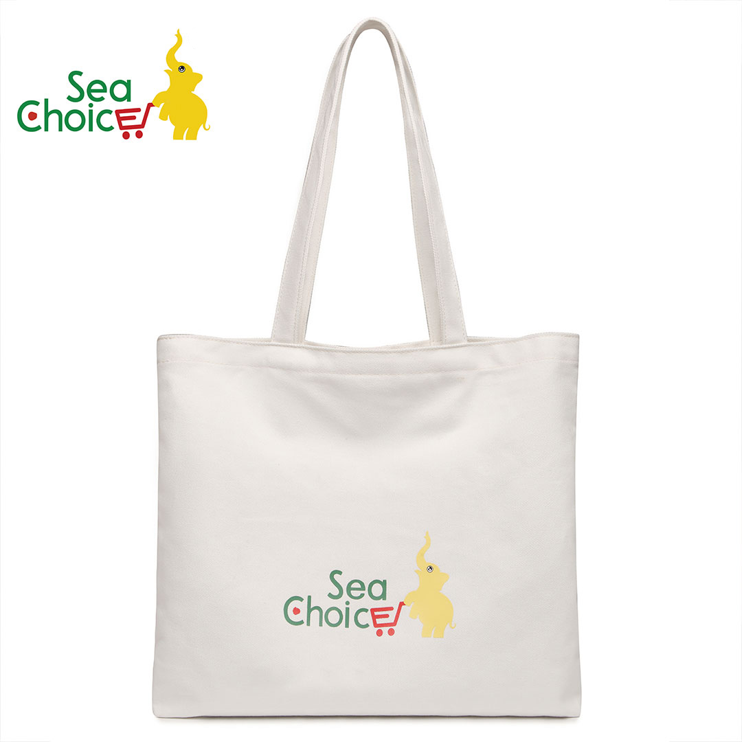 Túi Tote Bằng Vải Canvas Sea Choice Đeo Vai Đa Năng Sức Chứa Lớn Thời Trang Cho Nữ Thích Hợp Cho DIY/Mua Sắm/Quà Tặng