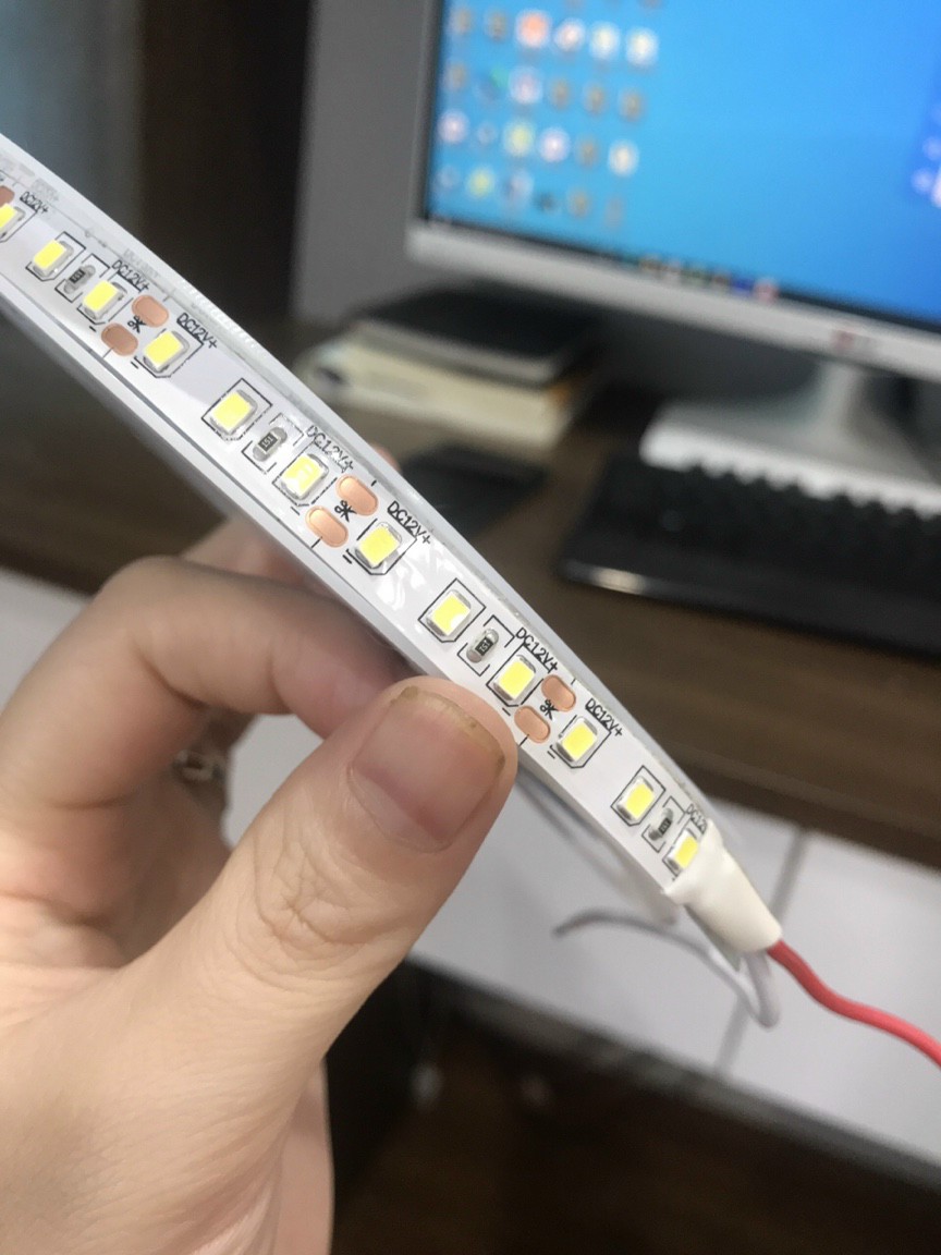 dây đèn lèd gián cuộn 10m có led trắng , led vàng , led 3 màu