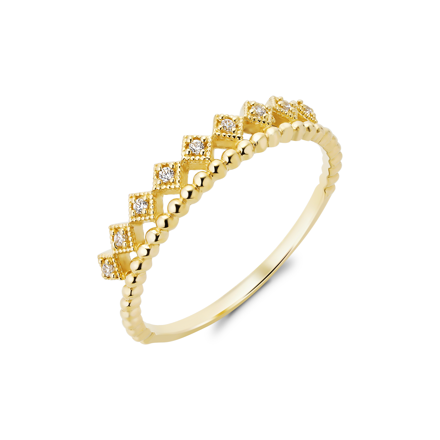 Nhẫn Nữ Vàng Tây 14k NLF424 Huy Thanh Jewelry